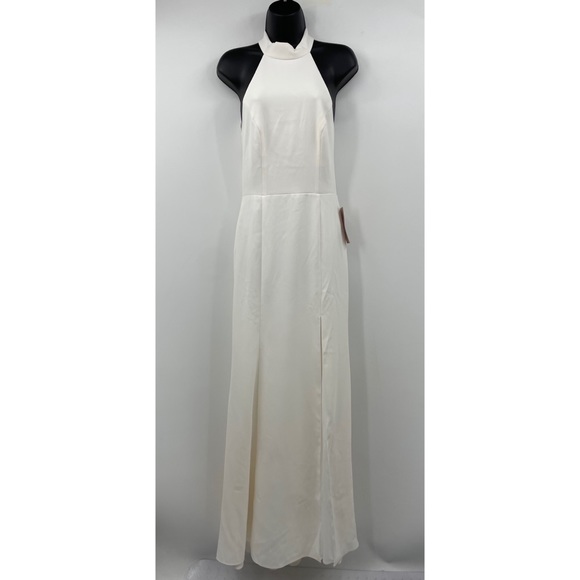 BHLDN Montreal Crepe Halter Dress Flaw - Picture 2 of 12